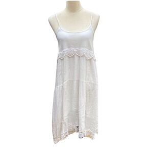 Red Camel Eggshell White Sleeveless Midi Dress, Size S‎